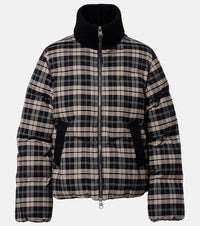 Varley Bryony checked flannel puffer jacket