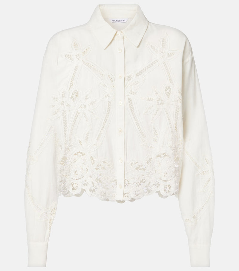 Veronica Beard Aderes cotton and linen shirt