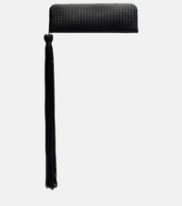 Bottega Veneta Serata Intrecciato leather clutch
