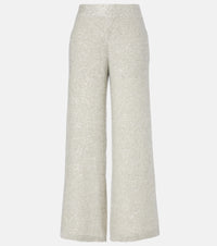 Brunello Cucinelli Sequined wide-leg pants