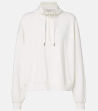 Brunello Cucinelli Cotton-blend zip-up sweatshirt