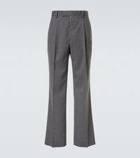 Auralee Cashmere poplin wide-leg pants