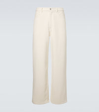 Auralee Silk denim wide-leg pants
