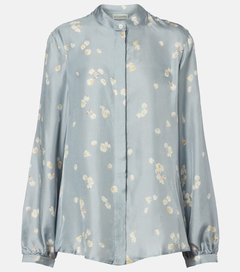 Altuzarra Magee floral silk shirt