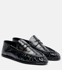 Saint Laurent Patent leather penny loafers