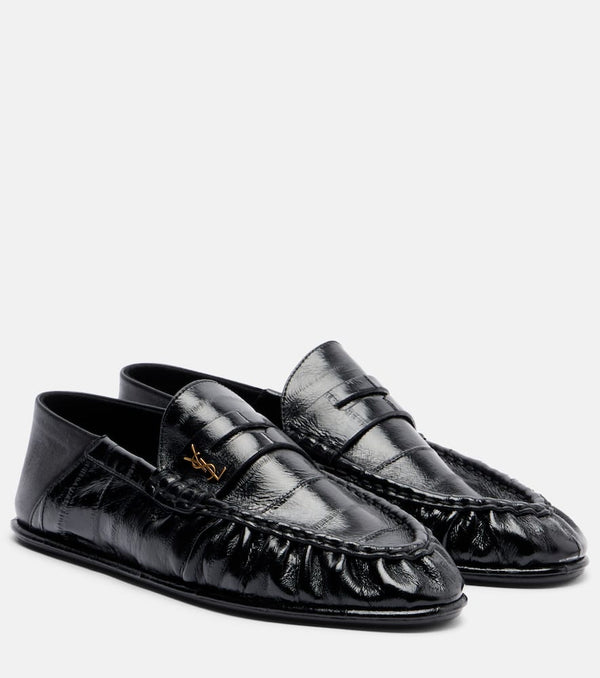 Saint Laurent Patent leather penny loafers