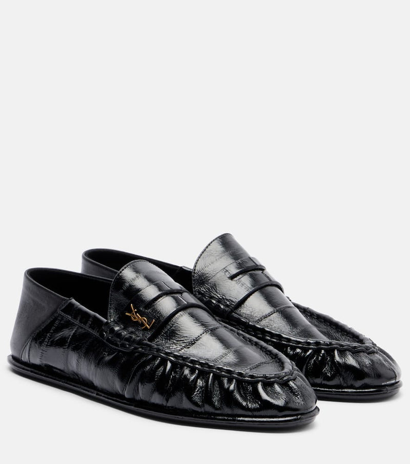 Saint Laurent Patent leather penny loafers