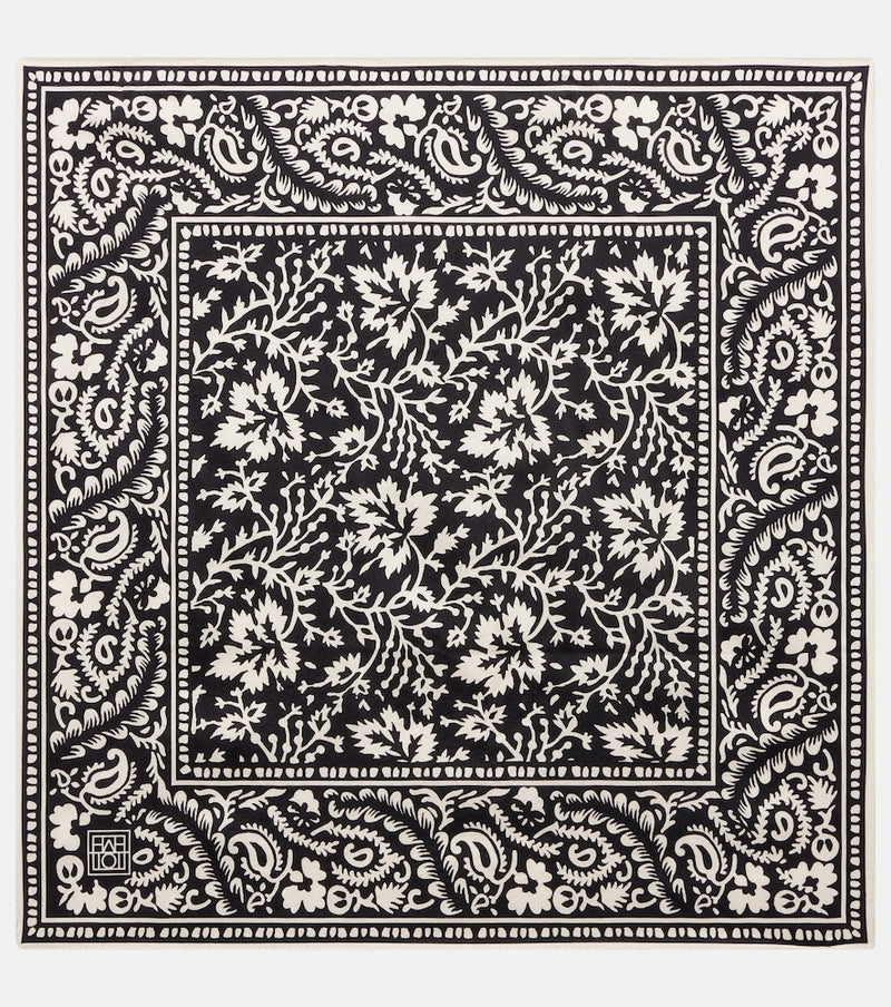 Toteme Floral silk scarf