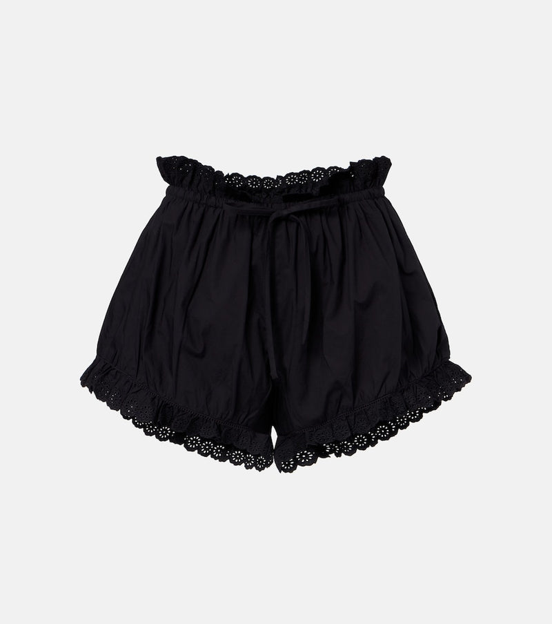 Posse Ezra broderie anglaise cotton shorts