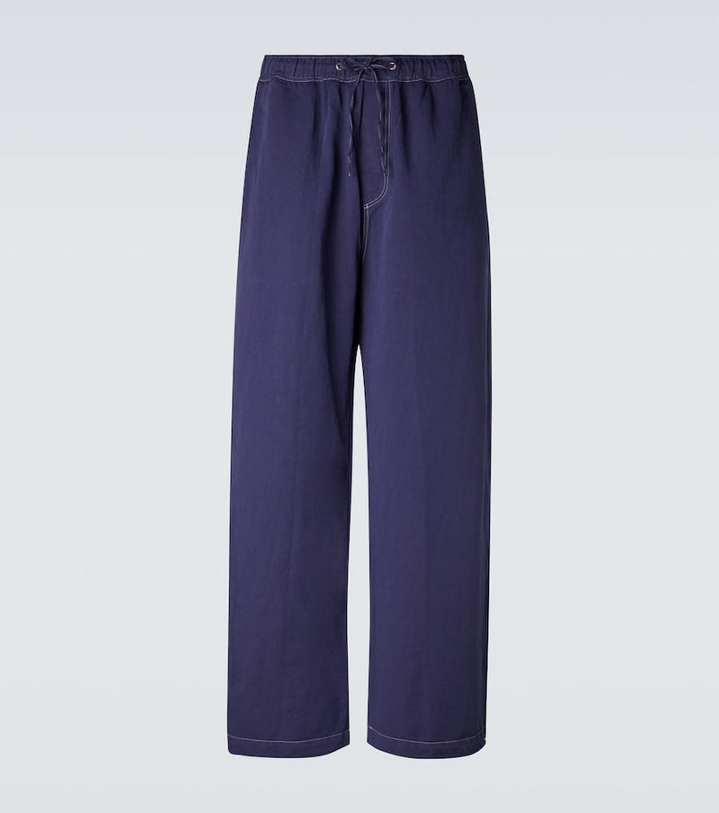 Studio Nicholson Sonny cotton and linen wide-leg pants