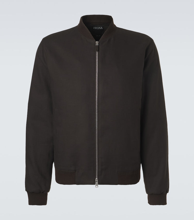 Zegna Linen bomber jacket