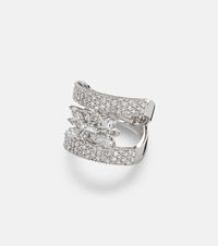 Yeprem 18kt white gold (750/1000) ring with diamonds
