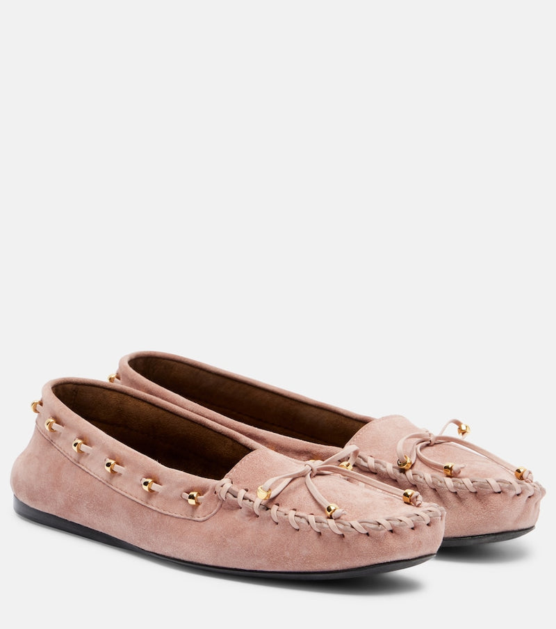 Khaite Milly suede loafers