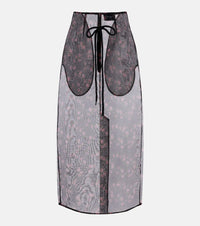 Simone Rocha Floral midi skirt