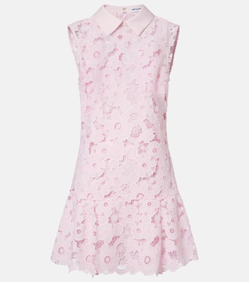 Self-Portrait Lace minidress