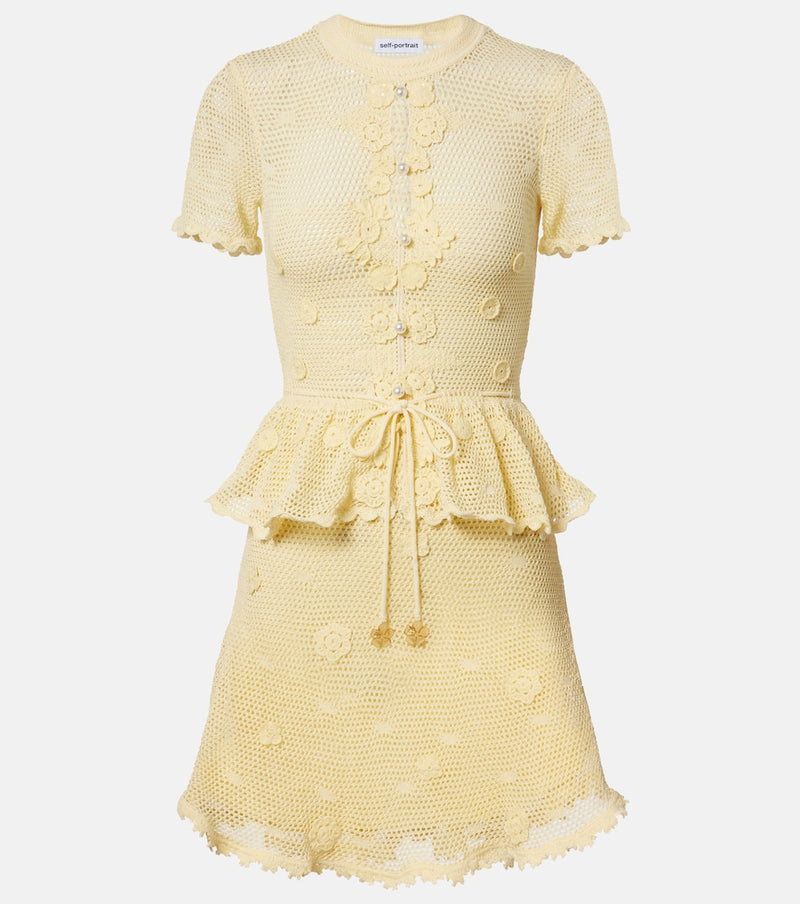 Self-Portrait Embellished minidress