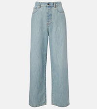 Miu Miu Chambray wide-leg jeans