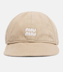 Miu Miu Logo denim baseball cap