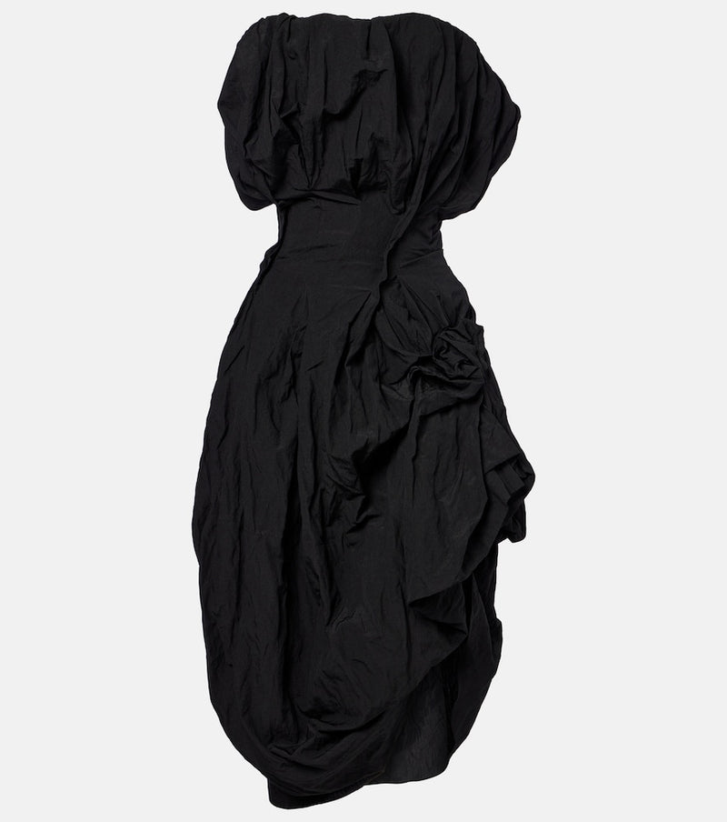 Magda Butrym Draped cotton-blend cocktail dress