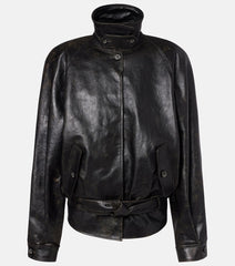 Magda Butrym Belted leather jacket