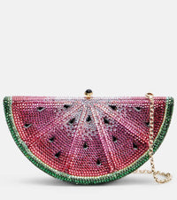 Judith Leiber Couture Watermelon Slice crystal-embellished clutch