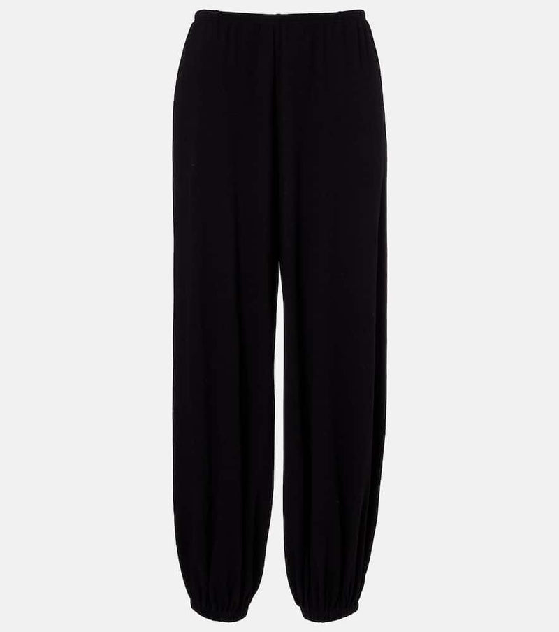 The Row Fiamma cotton, cashmere, and silk sweatpants