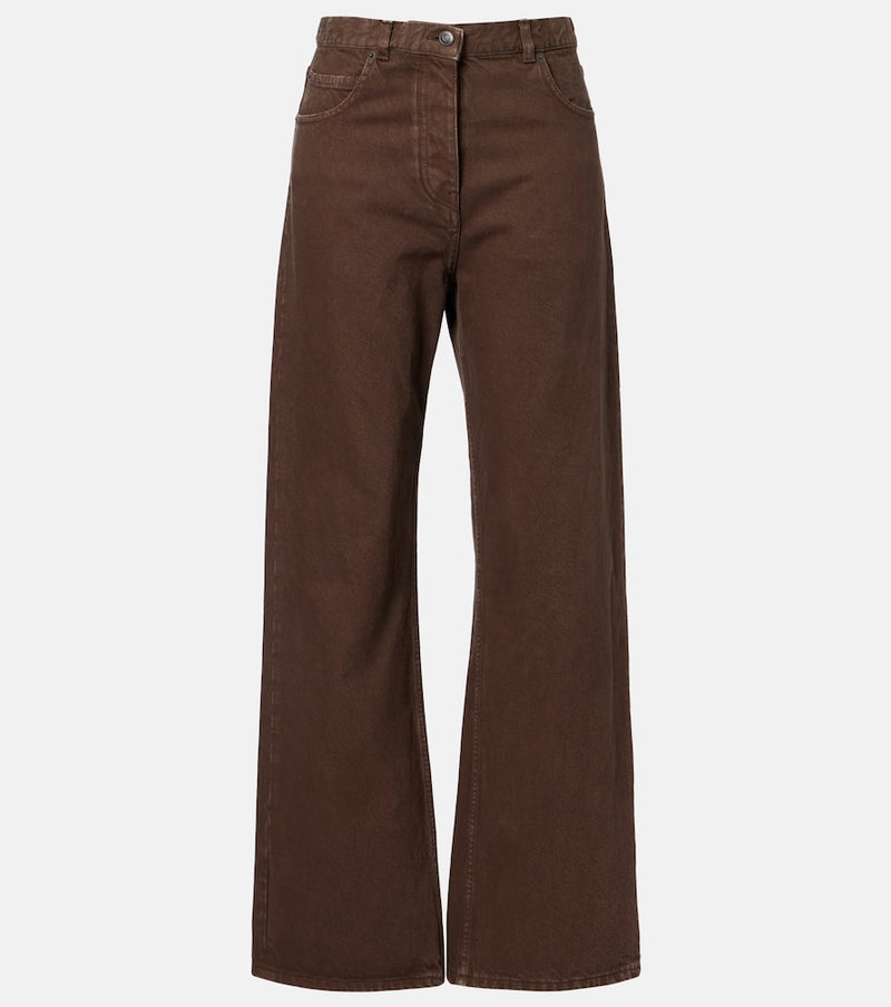 The Row Finbar wide-leg jeans