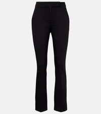 Max Mara Cotton-blend cropped slim pants