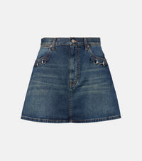 Gucci Horsebit denim miniskirt