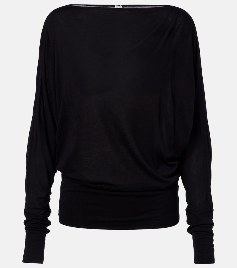 Toteme Draped jersey top