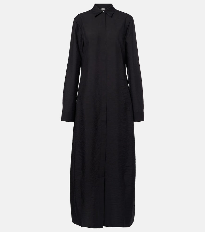 Toteme Silk-blend shirt dress
