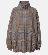 The Frankie Shop Baxter checked wool-blend blouson jacket