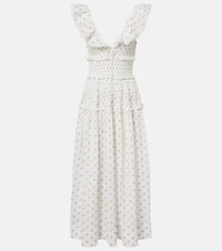 Doen Sorina floral cotton midi dress