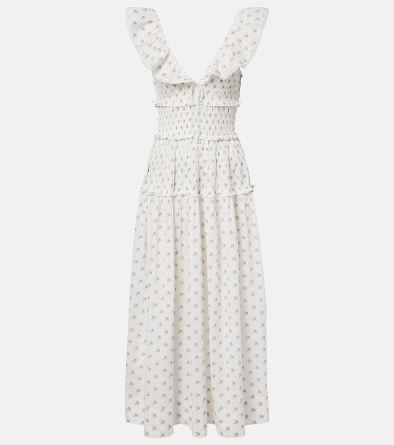 Doen Sorina floral cotton midi dress