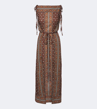 Doen Amarante printed cotton voile midi dress