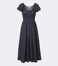 Doen Quinn printed cotton poplin midi dress
