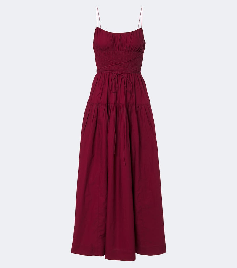 Doen Safia cotton poplin maxi dress