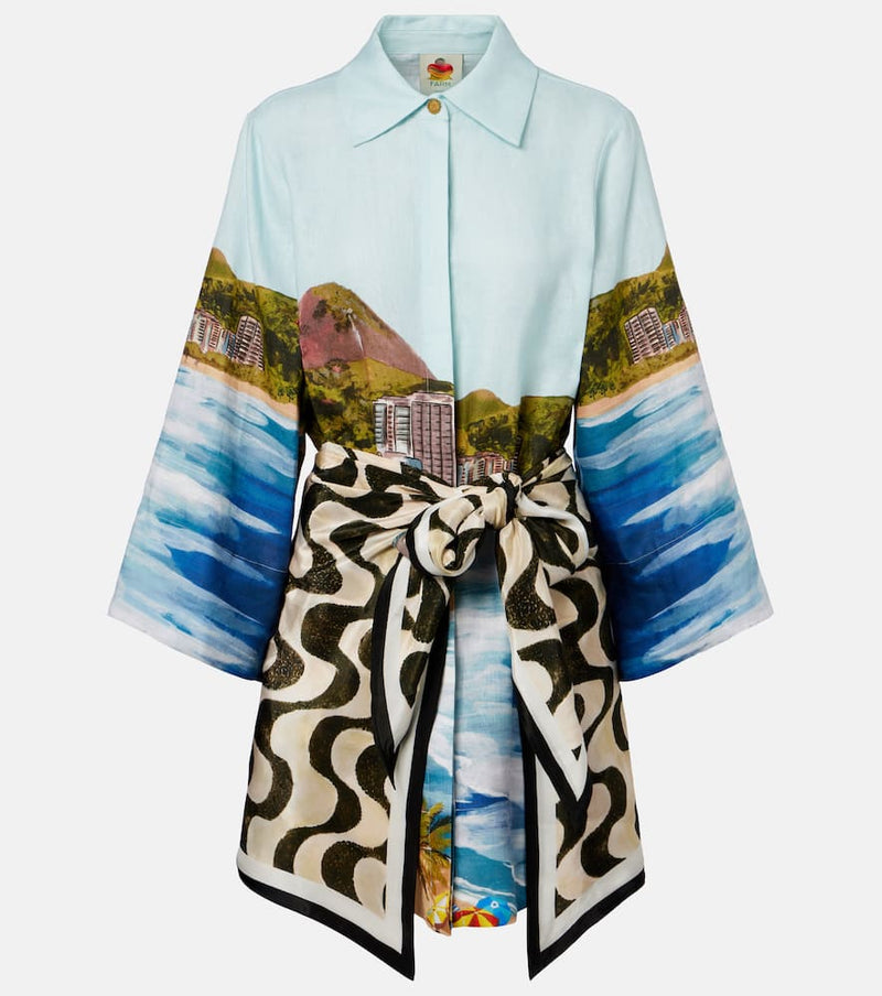 Farm Rio Copacabana linen shirt dress