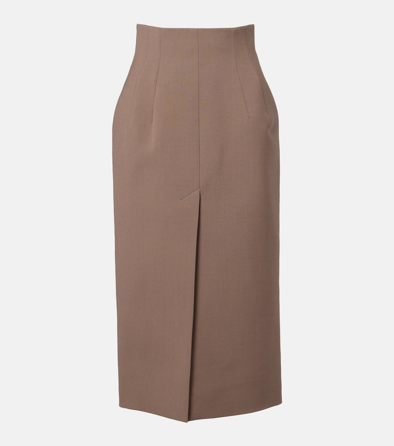 Mugler High-rise pencil skirt