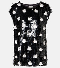 Dries Van Noten Cuzco sequined silk top