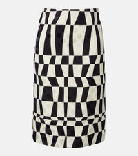 Dries Van Noten Printed pencil skirt