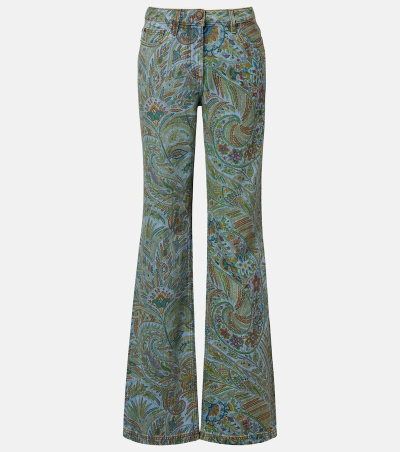 Etro Paisley flared jeans