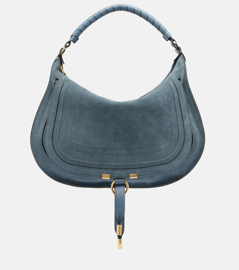 Chloe Marcie Medium suede shoulder bag