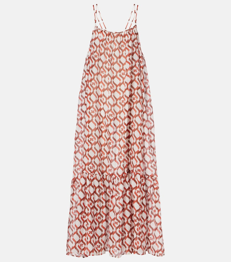 Max Mara Alisso printed cotton and silk midi dress