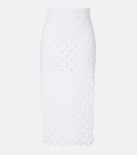 Max Mara Zorro macrame midi skirt