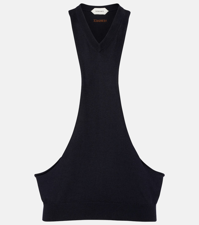 Versace Knitted cotton top
