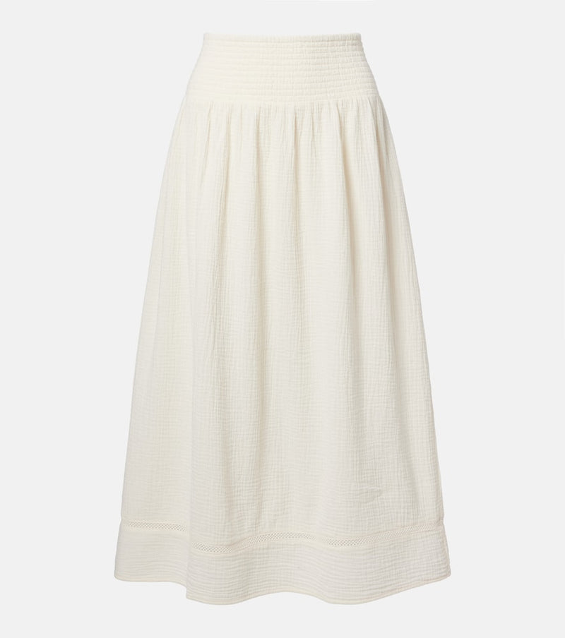 Velvet Mazie cotton gauze midi skirt