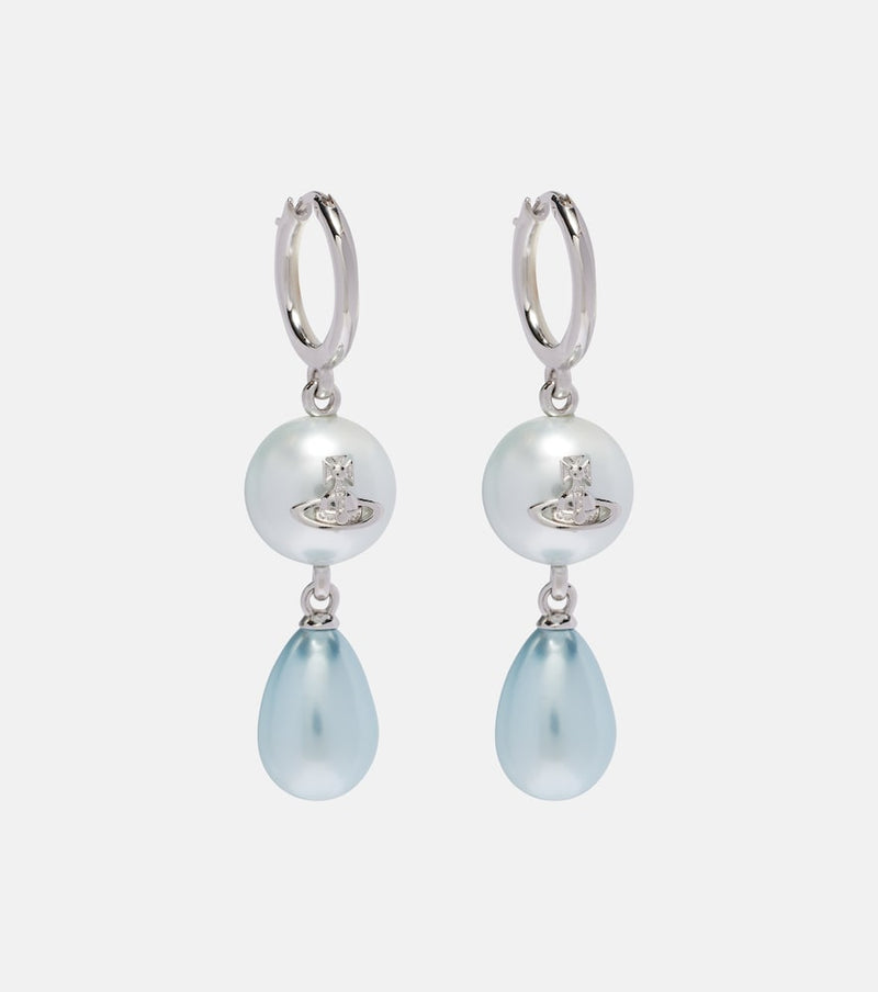 Vivienne Westwood Orb embellished drop earrings