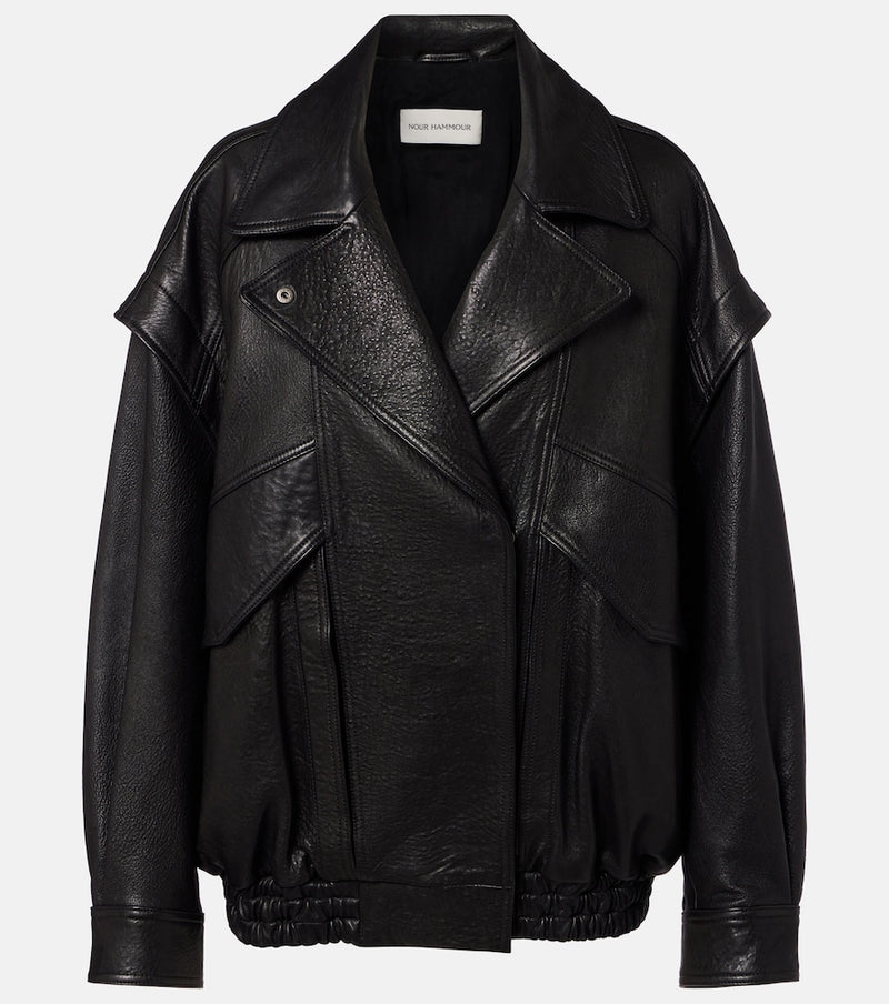 Nour Hammour Micah leather jacket