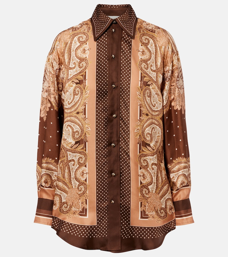 Zimmermann Luna paisley silk shirt